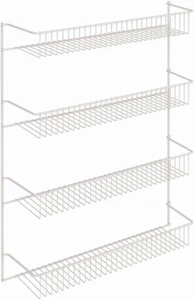 4-Tier Wall Rack, 18-Inch Wide, White - Picture 1 of 12