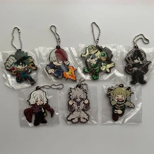 My Hero Academia figure rubber key chain set 7 lot mascot Japan Bandai m644 - Picture 1 of 18