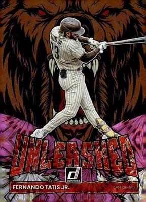 FERNANDO TATIS JR. 2022 Donruss Unleashed Pink Fireworks #1 Padres MLB ID:142630 - Image 1 of 2