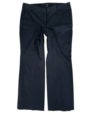 Pantalones chinos Talbots negros firma tiro medio pierna recta para mujer talla 14 pequeños Foto 1 de 4