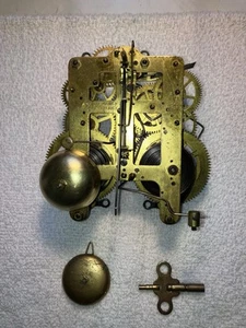 1900’s Antique Seth Thomas Mantel Clock Movement Working Correctly Parts 89C - Picture 1 of 10