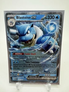 Pokemon 151 Englisch Scarlet & Violet 151 Blastoise ex 009/165 NM - Bild 1 von 4
