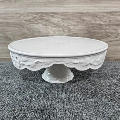 Lynn Hollyn Porta Portugal White Ceramic Cake Stand Pedestal Plate Molde - Image 1 of 4