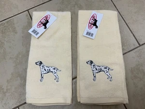 GR 8 Dogs Hand Towels, Dalmatian, New, Lot of 2 - Picture 1 of 3