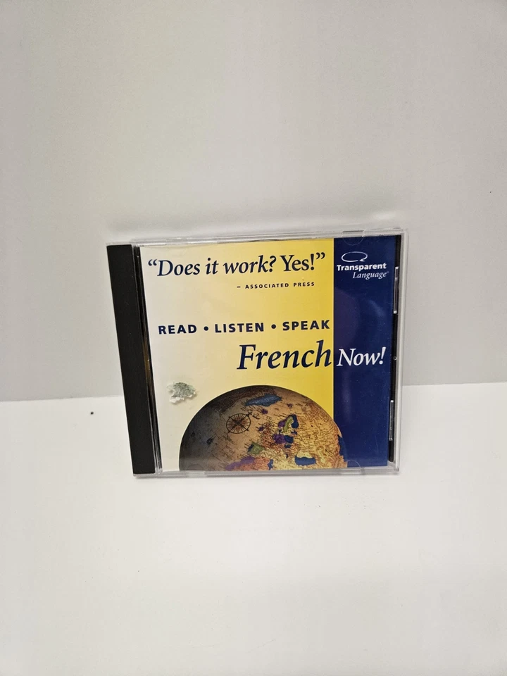 Transparent Language French Now CD-ROM Master Program Version 5.0 Untested - Image 1 of 3