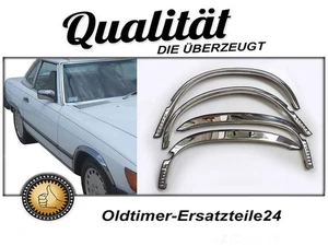 Radlaufchrom Set für Mercedes R107 - Lange Ausführung ab1985 - Picture 1 of 2