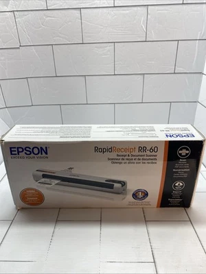 Epson RapidReceipt RR-60 Mobil Receipt And Color Document Scanner W Calibration - Image 1 of 4