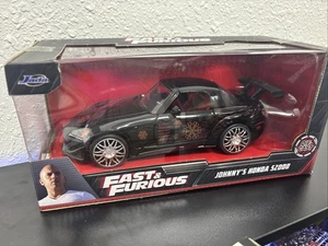 JOHNNY'S 2001 HONDA S2000 BLACK "FAST & FURIOUS" 1/24 DIECAST MODEL JADA 99541 - Picture 1 of 7