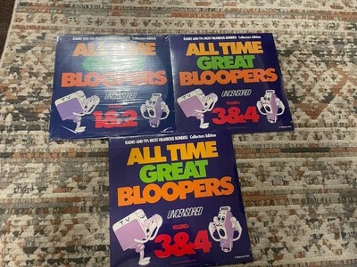 KERMIT SCHAFER ALL TIME GREAT BLOOPERS 3 NEW AND SEALED DOUBLE LP'S VOLUMES 1-6 - Image 1 of 2