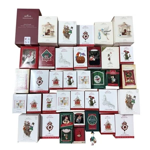 Hallmark BIRDS Cardinal Owl Parrot Dove Sparrow Chicken Goose Ornament Lot Of 41 - Picture 1 of 13