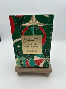 GLASSHOUSE FRAGRANCES CANDLE Winter Wonderland Frosted Fir Snow Gum 760g 26.8oz - Picture 1 of 6