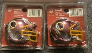 (2) Casco Washington Redskins NFL Riddell Chrome Mini Pocket NUOVO in confezione - Foto 1 di 8