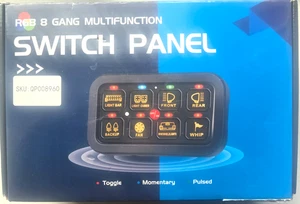 Universal 8 Gang RGB Switch Panel Automatic Dimmable, Toggle Momentary Pulsed AP - Bild 1 von 12