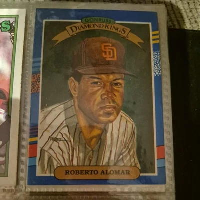 Roberto Alomar Donruss 90 Diamond Kings Baseball Error card No Dot after INC  12 - Image 1 of 2