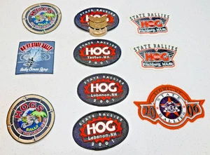 HOG State Rally Patch Lot x10 – MA NH VT NY 2000–2006 Harley Davidson Events - Picture 1 of 2