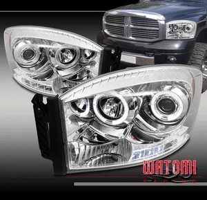 FOR 06 07 08 RAM 1500 2500 LED PROJECTOR HEADLIGHTS C - Picture 1 of 12