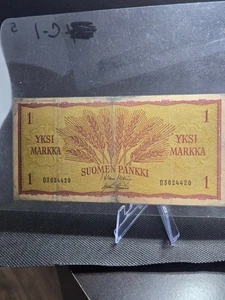 1922 Finland 1 Markka – “Grain & Grit” Edition paper money - Picture 1 of 2