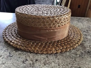 Stetson Straw Boaters Hat - Picture 1 of 8