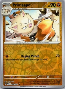 Primeape SV: Paldean Fates 046/091 Reverse Holo - Picture 1 of 2