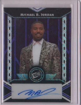 Michael B. Jordan MBJ 2024 Leaf Collective Press Pass 紫色珠光签名 3/7 — 第 1/2 张图片