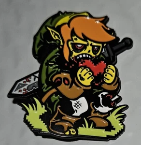 Broche de metal esmaltado con insignia juego de dibujos animados The Legend of Zelda Zombie Link - Imagen 1 de 3