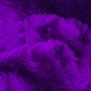PURPLE Short Pile FUN FUR Fabric Toy Making Teddies Crafts Dress Costumes 60" - Picture 1 of 2