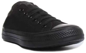 Entrenadores de lona unisex Converse Chuck Taylor All Star Ox en negro talla Reino Unido 3 - 12 - Imagen 1 de 12