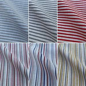 Lines & Stripes Print Cotton Rich Linen Fabric for Upholstery Crafts Curtaining - Picture 1 of 28