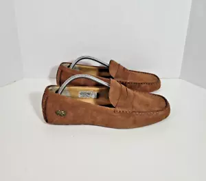 UGG Australia British Tan Penny Mocassino Scarpa da Guida Uomo Taglia 10 - Foto 1 di 11