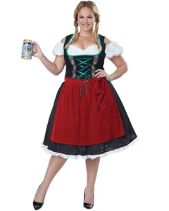 Oktoberfest Fraulein Womens Plus Size Costume - Picture 1 of 4