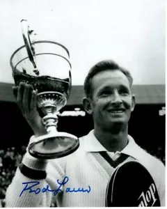 ROD LAVER Signed 8x10 TENNIS Photo w/ Hologram COA - Picture 1 of 2