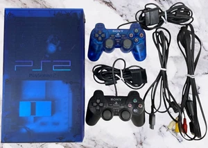 Sony PS2 SCPH-37000 Playstation 2 Ocean Blue Body Getestet Top++ Zustand - Bild 1 von 11