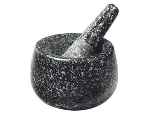MasterPro Granite Mortar and Pestle Herbs Nuts Spices Seasonings Crusher 13x10cm - Picture 1 of 3