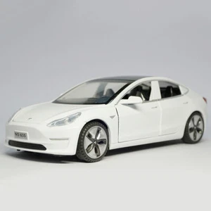 1/32 Tesla Model 3 Model Car Alloy Diecast Toy Vehicle Collection Gift Kid White - Picture 1 of 12