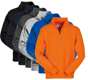 FELPA MEZZA ZIP CERNIERA CORTA PAYPER CANADA MAGLIA IN COTONE UOMO - Picture 1 of 8