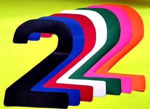 Banner Buchstaben A-Z wasserdicht 300 mm Lulham-Robinson rot schwarz blau grün weiß - Bild 1 von 9