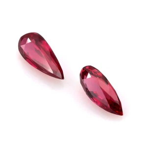 Natural Unheated Ruby Pair 2.04 carats with GIA Report-Free shipping - Picture 1 of 4