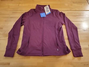 Mondetta Damen Jacquard durchgehender Reißverschluss feuchtigkeitsableitende Jacke lila Large - Bild 1 von 4