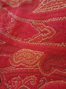 WILLIAMS SONOMA HOME Pillow Cover 26x20 Red Paisley