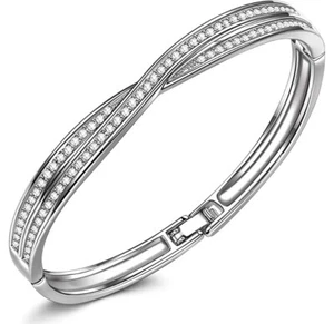 Lady Colour Bangle Bracelet Crystals - Picture 1 of 7