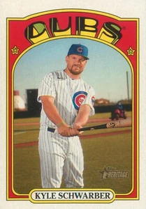 Kyle Schwarber 2021 MLB Topps Heritage Baseball Base Card #139 Chicago Cubs - Picture 1 of 2