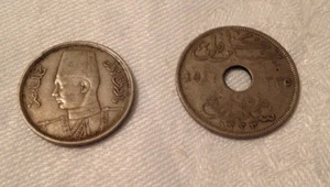 Lot 2 Ägypten Münzen - 10 Milliemes - 1917 und 1941 - Bild 1 von 5