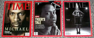 (3) TIME Magazine Newsstand 1st Covers ~ Michael Jordan-Tiger Woods-Kobe Bryant - Picture 1 of 8