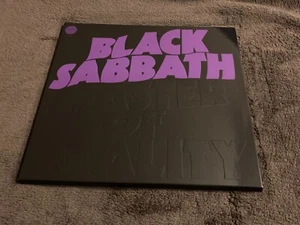 Black Sabbath MINT 2017 VINYL LP Master Of Reality PURPLE + BLACK SWIRL + POSTER - Picture 1 of 3