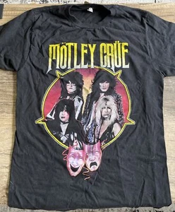 Optima Motley Crue Theatre Of Pain Black Band Graphic T-Shirt Sz Small CH/S - Picture 1 of 4