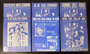 6 Partition Sheet Music Ariane Et Les 10-20 Comme Des Fous, Dans Mes Bras, ... - Bild 1 von 3