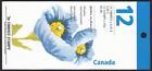 BLUE POPPY = Flower = Booklet pane of 12 in COVER = Canada 1997 #1638a BK199 MNH