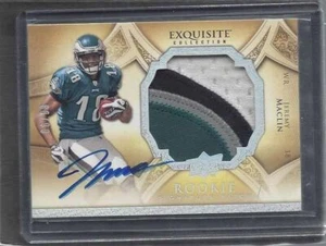 JEREMY MACLIN 2009 UD EXQUISITE RPA 4 COLOR PLATINUM FOIL PATCH AUTO RC #D 24/99 - Picture 1 of 2