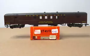 RIVAROSSI HO 1930 PENNSYLVANIA RPO CAR ROAD 6529 SMOOTH SIDE BOXED # L-941 - Picture 1 of 4