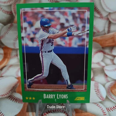 1988 Score - Barry Lyons #387 - New York Mets - Image 1 of 2